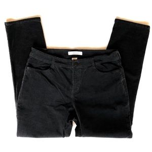 Croft & Barrow Corduroy Skinny Jeans Black